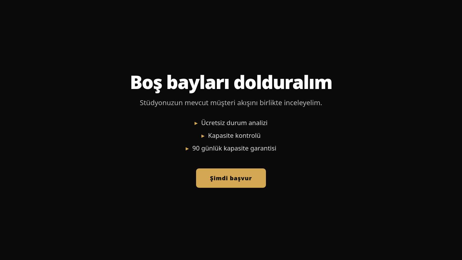 Kapanış çağrısı